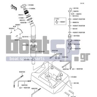 KAWASAKI - ULTRA 130 2004 - Body Parts - Fuel Tank