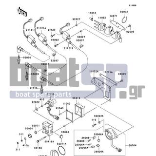 KAWASAKI - ULTRA 130 2004 - Frame - Ignition System(JH1100-B3/B4) - 21121-3719 - COIL-IGNITION,#1 BLACK