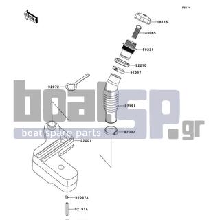 KAWASAKI - ULTRA 130 2004 - Body Parts - Oil Tank - 92191-3938 - TUBE,OIL