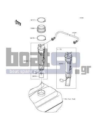 KAWASAKI - JET SKIΒ® ULTRAΒ® 310R 2015 - Electrical - Fuel Pump - 51044-3707 - TUBE-ASSY,FUEL