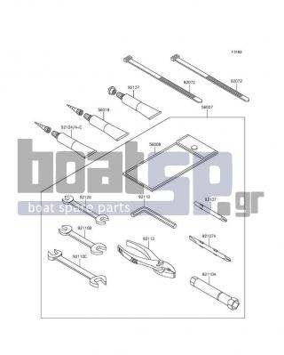 KAWASAKI - JET SKIΒ® STXΒ®-15F 2016 -  - Owner's Tools - 92072-1237 - BAND,L=250