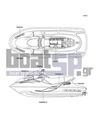 KAWASAKI - ULTRA 150 2004 - Body Parts - Decals(B2)