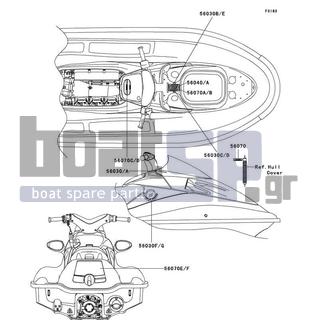 KAWASAKI - ULTRA 150 2004 - Frame - Labels