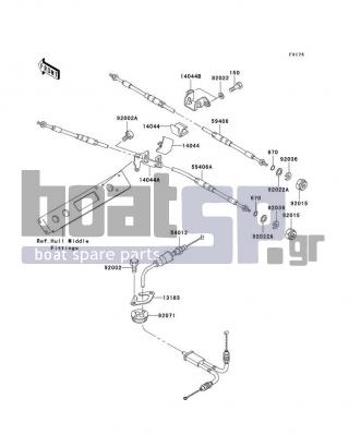 KAWASAKI - 1100 STX D.I. 2003 - Frame - Cables