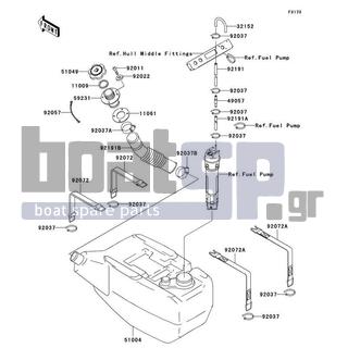 KAWASAKI - 1100 STX D.I. 2003 - Body Parts - Fuel Tank