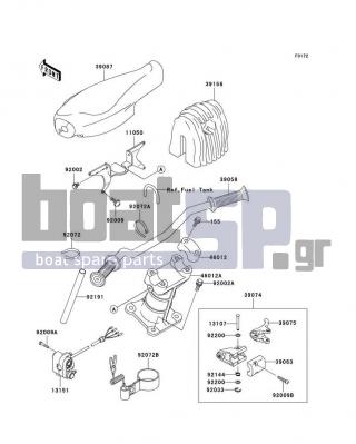 KAWASAKI - 1100 STX D.I. 2003 - Body Parts - Handlebar
