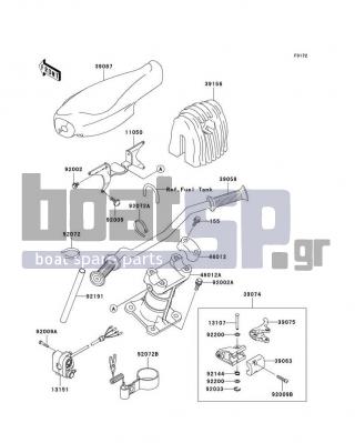 KAWASAKI - 1100 STX D.I. 2003 - Body Parts - Handlebar