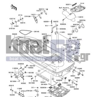 KAWASAKI - 1100 STX D.I. 2003 - Frame - Hull - 92160-1012 - DAMPER