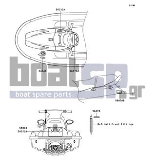 KAWASAKI - 1100 STX D.I. 2003 - Πλαίσιο - Labels