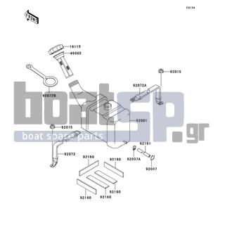 KAWASAKI - 1100 STX D.I. 2003 - Εξωτερικά Μέρη - Oil Tank - 49065-3703 - FILTER-OIL