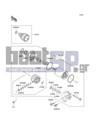 KAWASAKI - 1100 STX D.I. 2003 - Electrical - Starter Motor