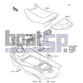 KAWASAKI - JET SKIΒ® STXΒ®-15F 2016 - Body Parts - Seat