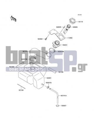 KAWASAKI - 1100 ZXI 2003 - Body Parts - Oil Tank