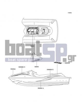 KAWASAKI - 1200 STX-R 2003 - Body Parts - Decals(JTT20-A2)