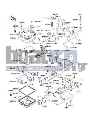 KAWASAKI - 1200 STX-R 2003 - Frame - Ignition System - 21130-3706 - CAP-SPARK PLUG