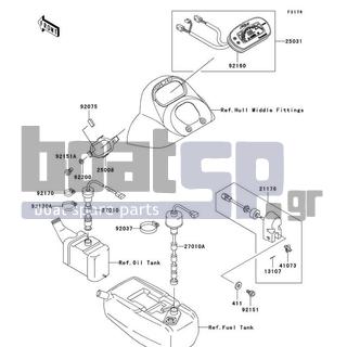 KAWASAKI - 1200 STX-R 2003 - Electrical - Meters - 92170-3718 - CLAMP