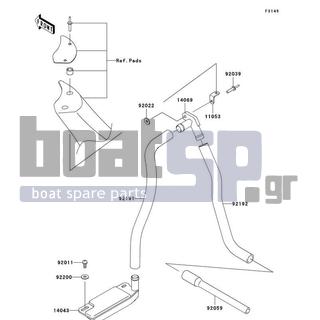KAWASAKI - 800 SX-R 2003 - Body Parts - Bilge System - 92192-3706 - TUBE