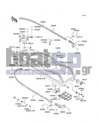 KAWASAKI - 800 SX-R 2003 - Πλαίσιο - Hull - 92009-3849 - SCREW,TAPPING,4X16