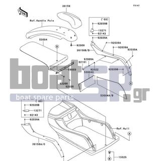 KAWASAKI - 800 SX-R 2003 - Body Parts - Pads