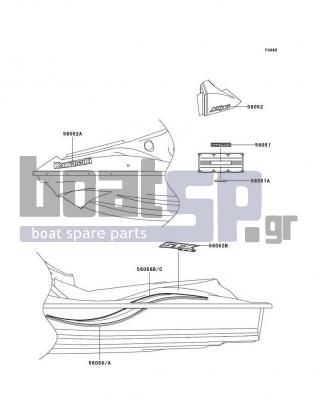 KAWASAKI - 900 STX 2003 - Body Parts - Decals