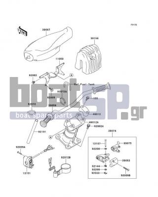 KAWASAKI - 900 STX 2003 - Εξωτερικά Μέρη - Handlebar - 92002-3774 - BOLT,8X25