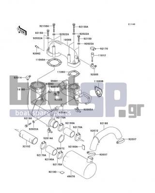 KAWASAKI - 900 STX 2003 - Exhaust - Muffler(s)