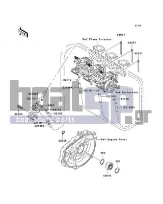 KAWASAKI - 900 STX 2003 - Κινητήρας/Κιβώτιο Ταχυτήτων - Oil Pump - 16082-3719 - PUMP-ASSY-OIL