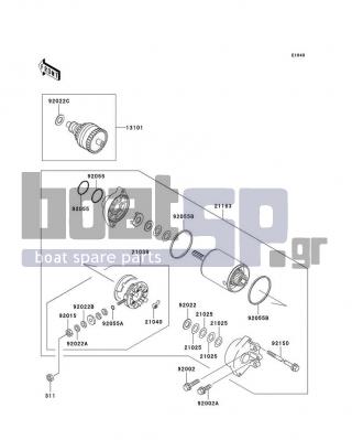 KAWASAKI - 900 STX 2003 - Electrical - Starter Motor