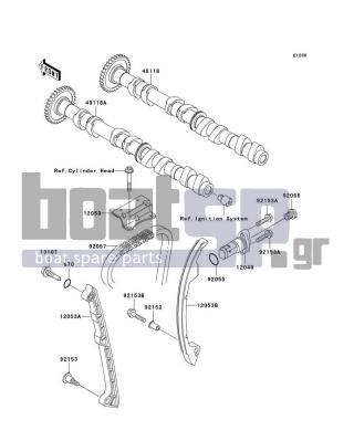 KAWASAKI - STX-12F 2003 - Engine/Transmission - Camshaft(s)/Tensioner