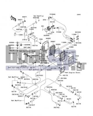 KAWASAKI - STX-12F 2003 - Engine/Transmission - Cooling(-JTT20BE002476) - 92055-3767 - RING-O,58X3