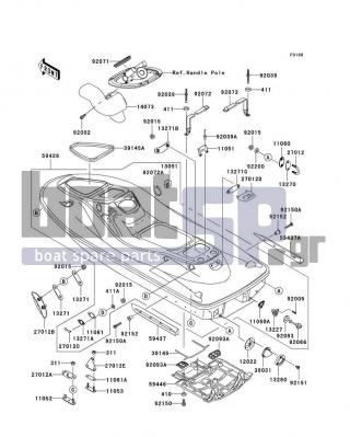 KAWASAKI - STX-12F 2003 - Πλαίσιο - Hull(JT1200-B1)