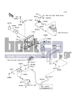 KAWASAKI - STX-12F 2003 - Πλαίσιο - Intake Silencer(JT1200-B1)