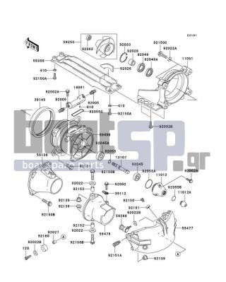 KAWASAKI - STX-12F 2003 - Frame - Jet Pump(JT1200-B1)