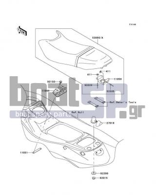 KAWASAKI - STX-12F 2003 - Body Parts - Seat