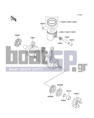 KAWASAKI - ULTRA 130 2003 - Κινητήρας/Κιβώτιο Ταχυτήτων - Crankshaft/Piston(s) - 92049-3715 - SEAL-OIL