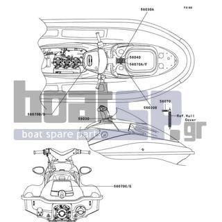 KAWASAKI - ULTRA 130 2003 - Frame - Labels