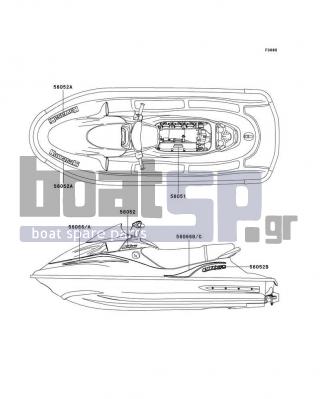 KAWASAKI - ULTRA 150 2003 - Body Parts - Decals(B1)