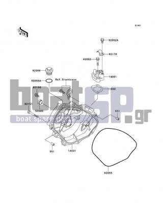 KAWASAKI - ULTRA 150 2003 - Engine/Transmission - Engine Cover(s)