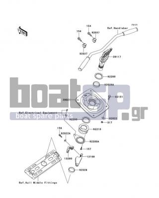 KAWASAKI - ULTRA 150 2003 - Body Parts - Handle Pole - 92022-567 - WASHER