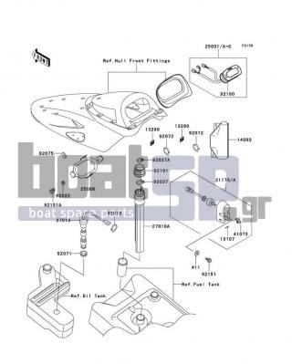 KAWASAKI - ULTRA 150 2003 - Electrical - Meters - 92037-3738 - CLAMP