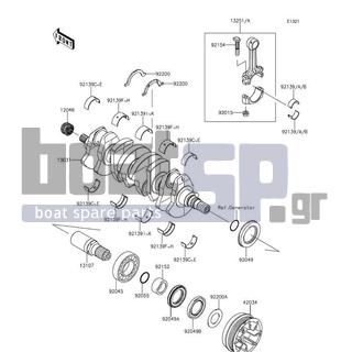 KAWASAKI - JET SKIΒ® ULTRAΒ® 310X SE 2015 - Engine/Transmission - Crankshaft