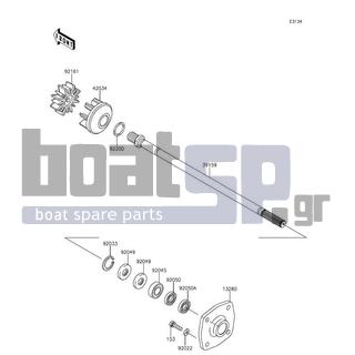 KAWASAKI - JET SKIΒ® ULTRAΒ® 310X SE 2015 - Κινητήρας/Κιβώτιο Ταχυτήτων - Drive Shaft