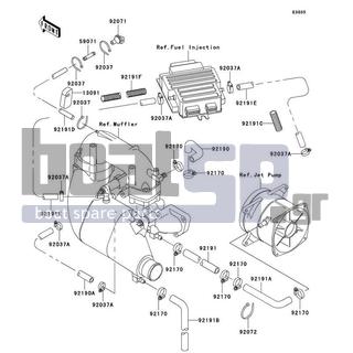 KAWASAKI - 1100 STX D.I. 2002 - Engine/Transmission - Cooling