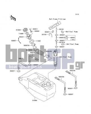 KAWASAKI - 1100 STX D.I. 2002 - Body Parts - Fuel Tank