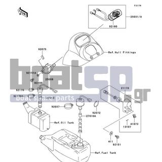 KAWASAKI - 1100 STX D.I. 2002 - Electrical - Meters - 13107-3754 - SHAFT