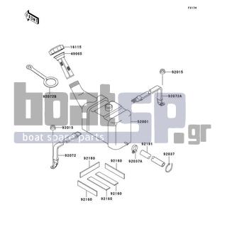 KAWASAKI - 1100 STX D.I. 2002 - Body Parts - Oil Tank - 49065-3703 - FILTER-OIL