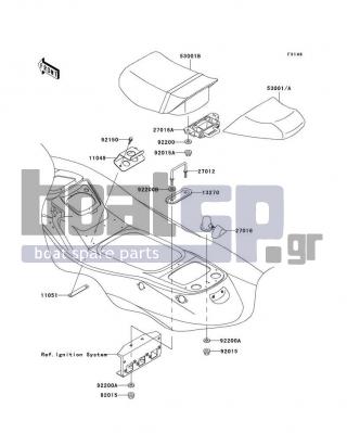 KAWASAKI - 1100 STX D.I. 2002 - Body Parts - Seat