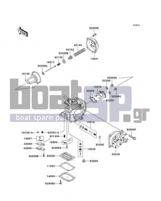 KAWASAKI - 1100 ZXI 2002 - Engine/Transmission - Carburetor Parts - 16087-3706 - VALVE-CHECK