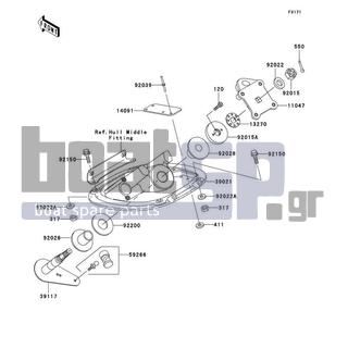 KAWASAKI - 1200 STX-R 2002 - Body Parts - Handle Pole