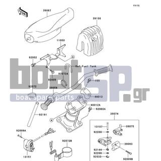 KAWASAKI - 1200 STX-R 2002 - Body Parts - Handlebar